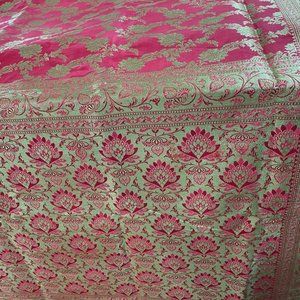 Bridal pure Banarasi Handloom khatan saree